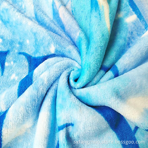 50 pcs custom print design flannel fleece sublimated blankets